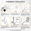 Mofason Silicone Shower Splash Guard - Bathtub Corner Water Guard