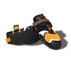 Kurgo Step & Strobe Dog Shoe - X-Small, Black/Orange (K01353)