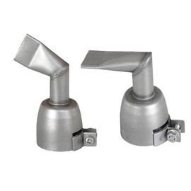 2PCS 20mm Angled Flat Welding Nozzle, 60/90 Degree Hot Air Heat Gun Welding Nozzle, Stainless Steel Gun Welding Nozzle, Gun Nozzle Weld Torch Accessories for PVC Plastic Sheet Hot Air Heat