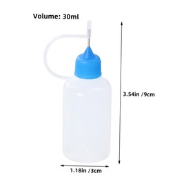 Mobestech High-temperature Resistant Pe Stainless Steel Glue Bottle Precision Leakproof Design 30ml Applicator Bottle Set (25pcs)