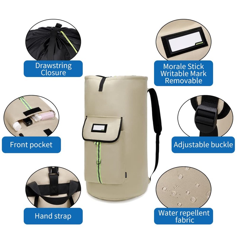 SUOVOCK laundry bag backpack,extra-large heavy duty laundry bags,laundry backpack for