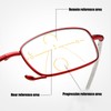 Blue Light Blocking Reading Glasses Fashionable Folding Multifocal Presbyopic Glasses(+200