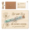 RHQFDM Wooden Money Gift Packaging with Test Tubes, Wish Filler