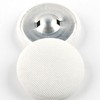 10PCS Fabric Cloth Covered Button,Metal Shank Round Sewing Buttons,White Buttons