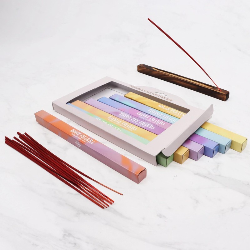 7 Chakra Balancing Incense Sticks Gift Set | 70 Sticks