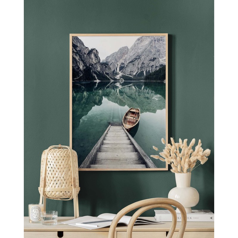 Poster Store 8x12 Oak Wood Picture Frame