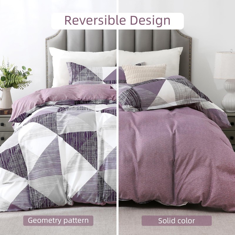 Duvet Cover Set Double Size Geometry Beddding Set with pillowcases