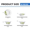 Borosil Gourmet Dinnerware Set For 6, 19 Pieces, White Dinner