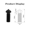 3 Pcs Hardened Steel Nozzles for R QIDI Q1 Pro/X-Max