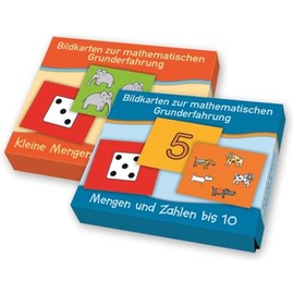Paket: „Mengen": Bildkartensets „Kleine Mengen auf einen Blick" und „Mengen und Zahlen bis 10" (Bildkarten zur mathematischen Grunderfahrung)