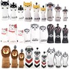 Golf Headcover Driver 1pc Wood FW 2pcs Utility UT Waterproof with Conversion Doug Set of 4 for Akita, Koala, Cat, Husky Dog (Shark)