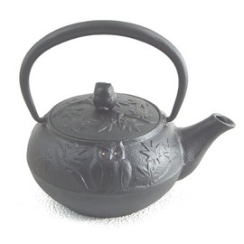 [Southern 鉄器 急須 Owl Patterns] 0.3l Size: 140 X 105 X Height 125 mm Weight: 670g