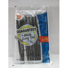 Ballpoint Pen, Medium Point, 10/PK, Black, Sold as 1 pack