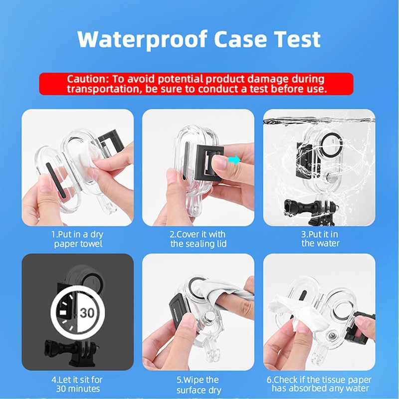 Waterproof Housing Case Compatible for Insta360 Go 3 Go 3s,