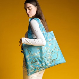 LOQI Lowky Eco Bag Van Gogh A Blossom Recycled Foldable Fashionable