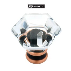 Liberty Hardware Faceted 1-1/4 Inch Geometric Cabinet Knob Model:P15573C-