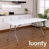 Luonty 6ft Folding Table – Heavy Duty Plastic Table for
