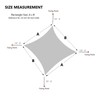 AsterOutdoor Sun Shade Sail Rectangle 16' x 16' UV Block