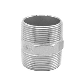 Beduan 1.25" Male NPT Nipple Hex 304 Stainless Steel Pipe Fitting (Pack of 1)