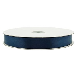 Lassos Boutique 7/8" x 100 Yard Single Faced Inch Satin Ribbon Art Sewing Party Favor Gift Christmas Birthday Ribbon (Navy Blue)