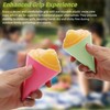 (6-pack) Calvana Reusable Plastic Snow Cone Cups Kit, Includes Leakproof