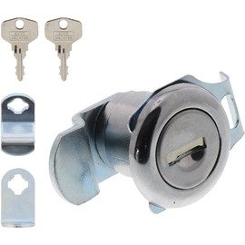 BURG-WÄCHTER Replacement Cylinder for Cam Lock for Letter Box, for Material Thickness of 1 to 2 mm, Chrome-Plated, ZBK 71 SB, 1 Supplied