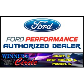 Ford Racing 302-290 FUEL PUMP BLOCK-OFF PLATE CHROME W/FORD LOGO