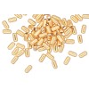 Platinum Bead, 100 Gold Plated Brass Small 3x1.5mm Smooth Tube