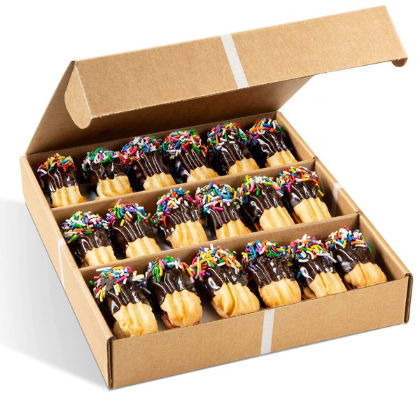 Cookie Gift Basket | 18 Italian Cookies Individually Wrapped Cookies | Shortbread Cookies | Food Gifts for Him or Her | Holidays, Birthday, Corporate Gifting, Sympathy, Colleagues | Nut Free & Kosher-Stern’s Bakery