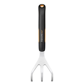 Fiskars Xact Hand Cultivator, Stainless Steel Weeder with SoftGrip Handle, Durable Garden Tool for Loosening and Aerating Soil, Ideal for Flower Beds and Garden Beds