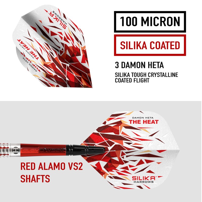 Harrows Damon Heta 'Series 2' 90% Tungsten Steel Tip Darts