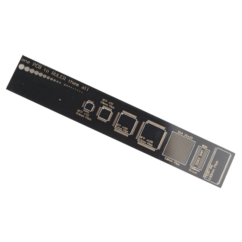 HALJIA 15cm 6" Multifunctional PCB Ruler EDA Electronic Reference Units