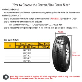 Moonet Tire Covers for RV Wheel (4 Pack Silver), Oxford Waterproof UV Sun Protectors for Motorhome Boat Trailer Camper Van SUV, Fits Tire Diameter 19"-22" * Width 11"