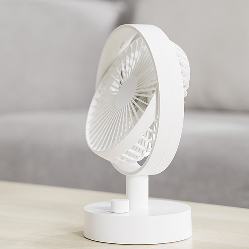 Desk Fan Strong Airflow Stepless Speed Quiet Portable Cooling Table
