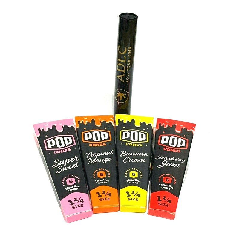 Pop Cones Mix Flavors Cones 1 1/4 (4 packs) with