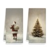 FOPENEM Christmas Hand Towels 2 Pack 16x24 Inches – Elegant