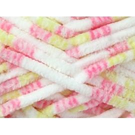 King Cole Yummy Chenille Knitting Yarn Chunky 2214 Battenburg - per 100 gram ball