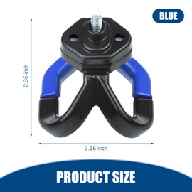 MOXRUQ Motorcycle Hanger Hook, Hanging Pothook Accessories for Scooter, Electric Scooter Hanger Gadget Bag Double Claw Hook, Helmet Luggage Bag Hook Holder for Moped Scooters Bicycles (Blue)