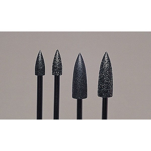 Large Bullet Diamond Bur, Coarse Grit, 4 Millimeters by 10