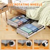 Under Bed Storage with Wheels, 2 Pack Under Bed Storage