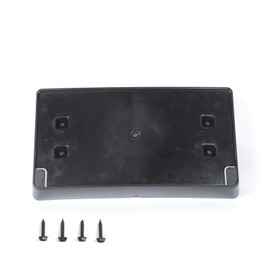 Voodonala for Jeep JL Front License Plate Mounting Bracket Frame for 2018-2025+ Jeep Wrangler JL JLU & Gladiator JT Number Plate Holder Registration Plate Frame Exterior Accessories, ABS Black