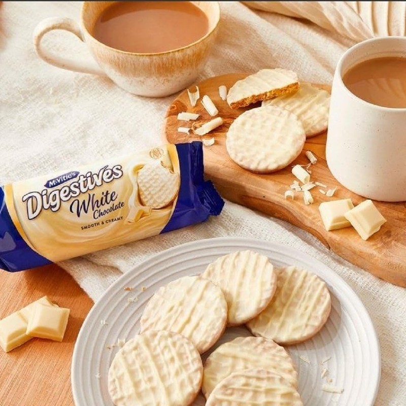 McVities Digestives White Chocolate Cookies 232g (Pack of 6)