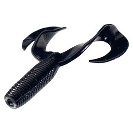 Yamamoto 4" Double Tail GRUB Black W/Large Blue Flake (20 Pack)