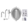 304 Stainless Steel Sensor Urinal,Intelligent Wall Mounted Flushing Male Toilet