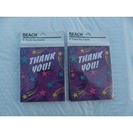 BEACH 16 (2x8 packs) New " Thank You " Cards with Envelopes 4" x 5" Free US Shipping