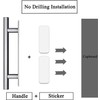 kwa heri Self-Stick Push Pull Helper 8 Pack Hidden Cabinet