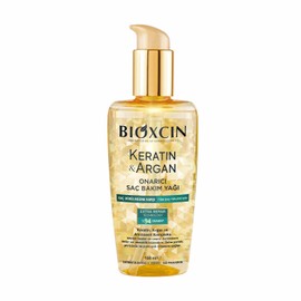 Bioxcin Keratin & Argan Repairing Hair Care Oil 150 ml - Deep Care for Damaged Hair - With Anti-Frizz Effect - For All Hair Types