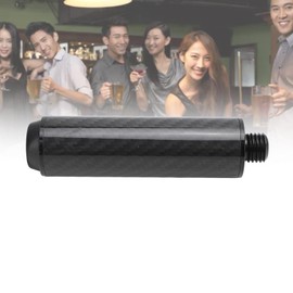 Pool Cue Extension, Billiards Bridge Short Sticks Billiard Supplies for Table Accessories Equipment Stick Carbon Fiber Extension Extender with Rubber Bumper Universal 4 Inch