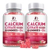 (2 Pack) Calcium Citrate 1200mg with Vitamin D3 Supplements Gummies
