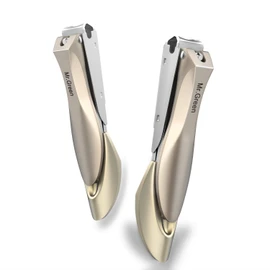 Nail Clippers for Thick Nails, Professional Nail Cutter with Catcher, Medical Grade Stainless Steel, Sharp and Durable Nail Clipper Kit for Men and Women, Bionics Design(Small and Big)